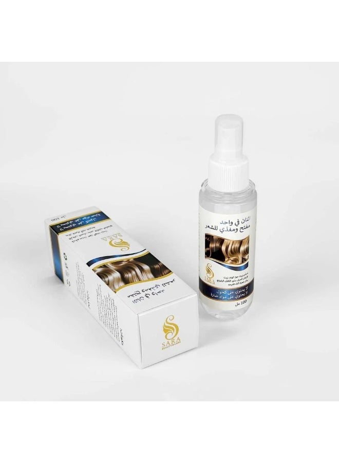 SARA BEAUTY & CARE Hair lightening spray with coconut and argan oil 100 ML - Image 2